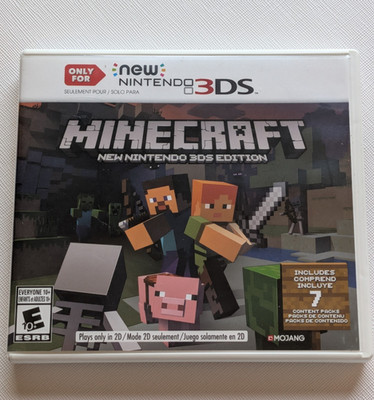 Minecraft 3ds Shell Minecraft: New Nintendo 3DS Edition (New Nintendo 3DS, 2017) CIB ...