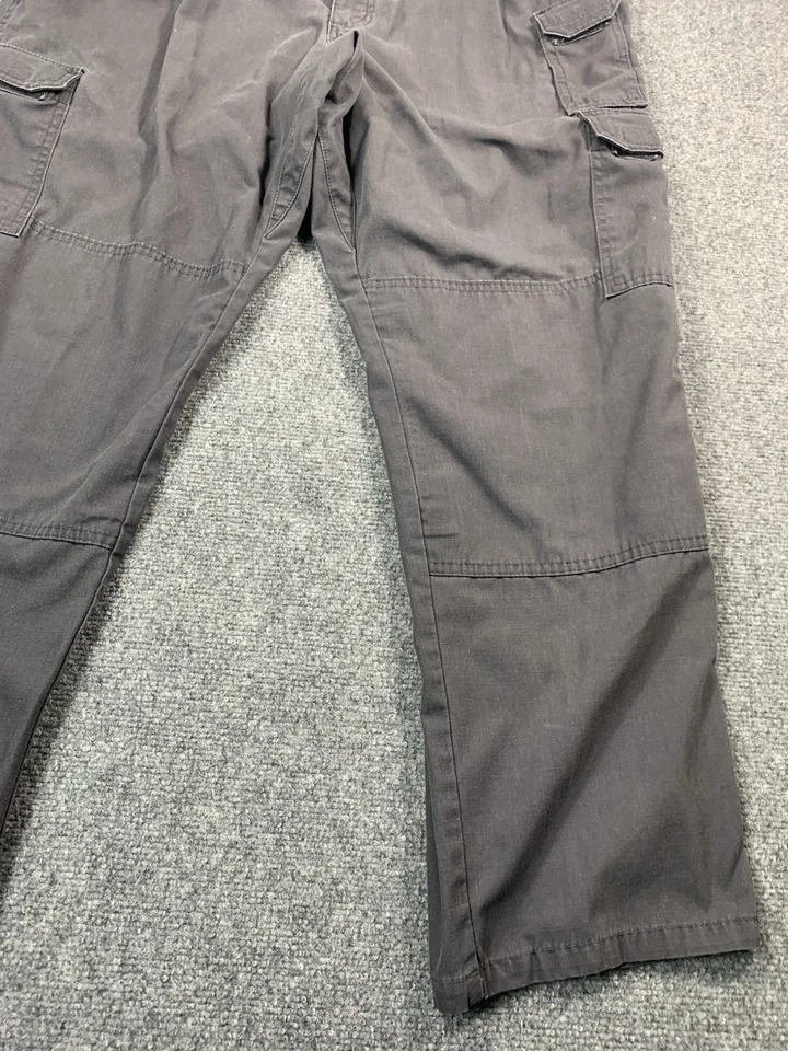 Calça tática masculina 5.11 34 bolsos de carga sarja perna reta azul - Imagem 3 de 4