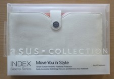 ASUS Collection Premium leather Index 10-Inch Notebook Sleeve Case White Tablet