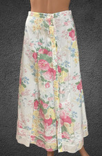 Vintage Lauren Ralph Lauren Long Skirt Women 2P Cotton Floral Cottagecore