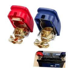 2 PCS Car Battery Terminal Connectors, Top Post Cable Terminals Clip, Positive 