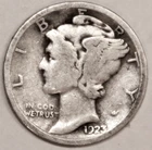 1923-S Mercury Dime - Very Good - #4516E
