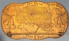 Antique Wooden Vintage Necktie Hanger; Don  t mind my eyes, just hang your ties