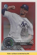 2018 Bowman Scouts' Top 100 Red Refractor 1/5 Albert Abreu #BTP-95 READ 3gr