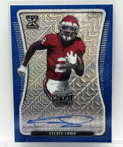 CeeDee Lamb #BA-CDL 2020 Leaf Metal Draft Autographs card