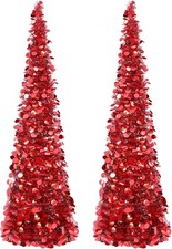Leyndo 2 Pcs 5 ft Collapsible Artificial Valentine's Day Tree Pencil Pop
