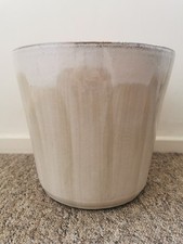 Ceramic Plant Pot - Hand painted - Large - Indoor - Outdoor Garden - H26cm D26cm