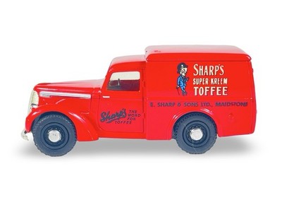 Matchbox DINKY DY-8 Sharp's Toffee Red 1948 Commer 8 CWT Van - 1