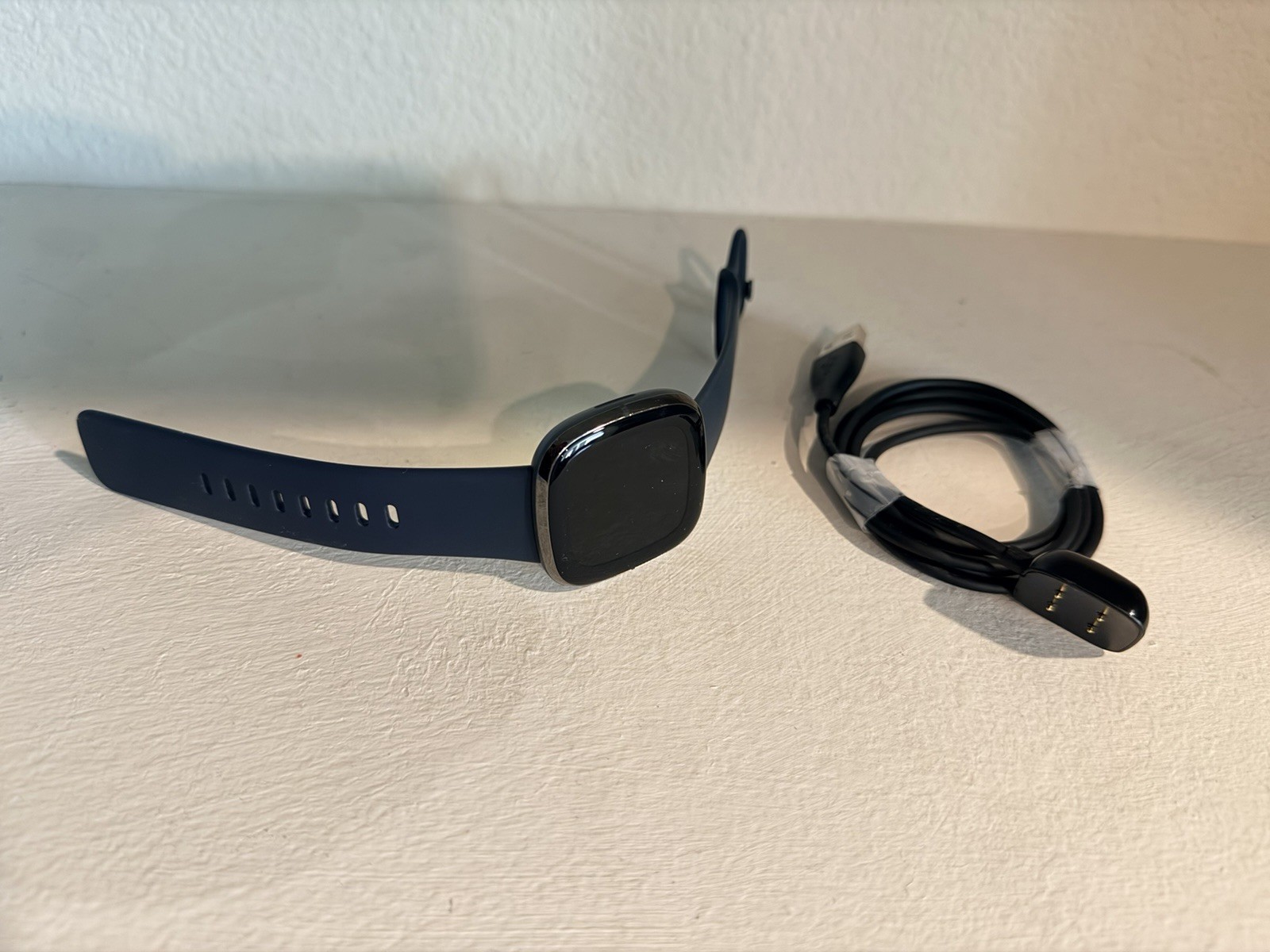 Fitbit Sense Smartwatch Blue GPS Heart Rate Fitness Tracker Excellent