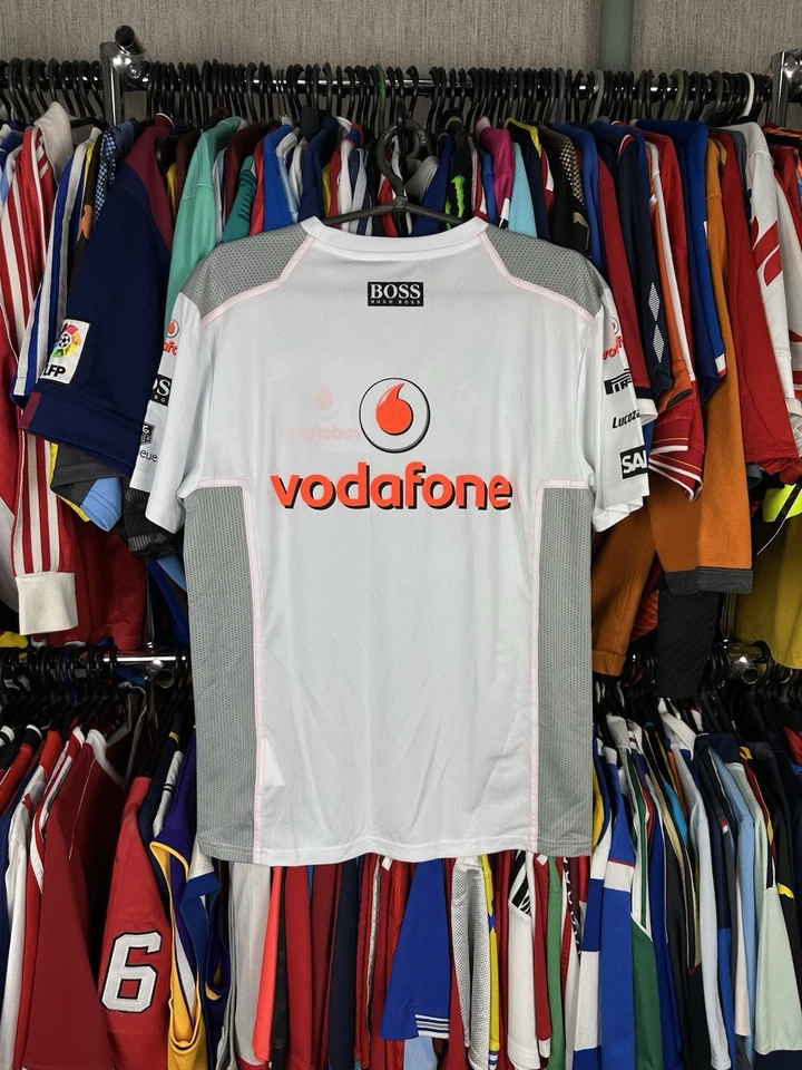 Vodafone McLAREN Mercedes Benz Formula 1 HUGO BOSS Button Racing Team Jersey S - Image 2 of 4