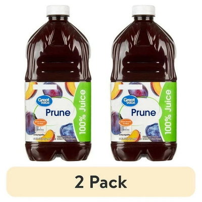 #ad Great Value 100% Prune Juice 64 fl oz 2 pack $11.03