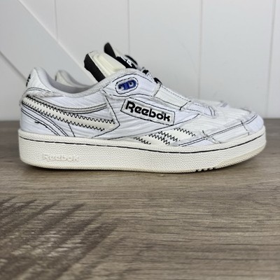 Market x Reebok Club C 85 Pump White Limited Edition Mens Size 7.5 Chalk Black