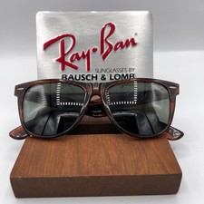 VINTAGE B L RAY-BAN L1725 G15 UV CRYSTAL ACETATE TORTOISE WAYFARER II SUNGLASSES