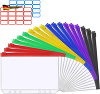 Vicloon A5 Binder Taschen, 10 StüCk Ordnertaschen 6Loch, Durchsichtige Pvc Binde