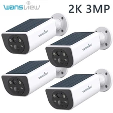 Wansview 2K 3MP Wireless Solar Battery Powered Wifi Home Security Camera Outdoor