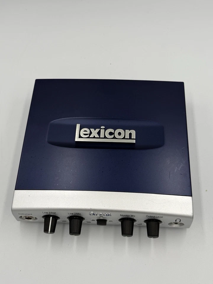 Lexicon Alpha Studio USB Audio Interface Recording & Playback Tested Working - Image 2 of 4