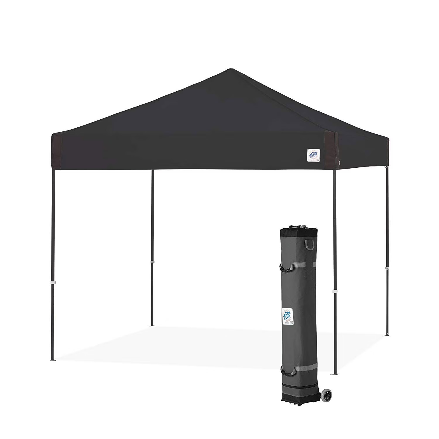 E-Z UP Pyramid&trade; Instant Shelter Canopy, 10' x 10' BLACK
