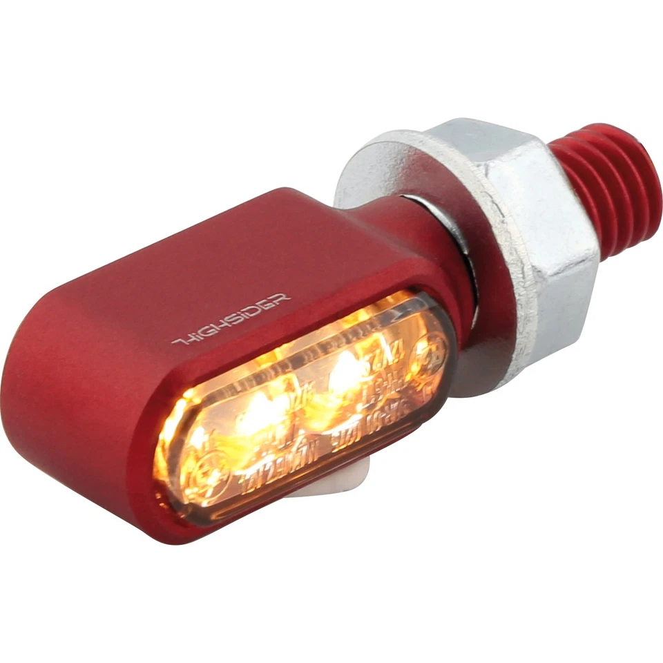 Highsider LED Blinker Positionslicht Little Bronx M8 Alu Gehäuse E-geprüft 12V - Bild 3 von 3