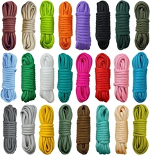 24 Colors Paracord 10 Feet Survival Cord for Crafting, Random Combo Kit