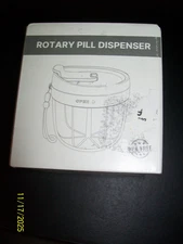 Rotary Pill Dispenser BPA Free (Purple) Never Opened.  BRAND NEW