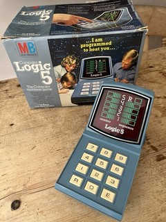 Vintage 1977 MB Electronics Computer Logic 5 Computer Numbers Game Boxed