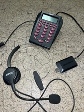 AGPtek HA0098 Hands-Free Call Center Corded Headset Telephone Dial Pad read