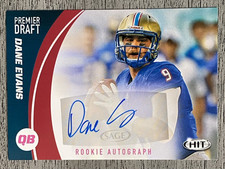 2017 SAGE HIT Premier Draft Autographs #A13 Dane Evans Philadelphia Eagles & CFL