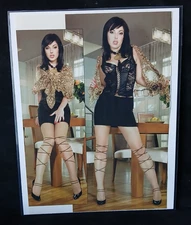 Vintage Glamour Magazine Ad - Stockings Heels Pinup Photo Art - LS-60