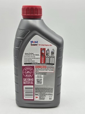 MOBIL SUPER 5000 SYNTHETIC BLEND 10W40 MOTOR OIL 6 QUARTS | eBay