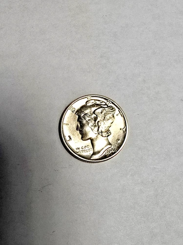 1944 Mercury Dime, UNC with good luster
