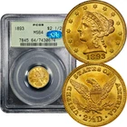 1893-P Liberty Quarter Eagle — photo from another recent sale