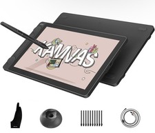 HUION Kamvas 13 Gen 3 13.3" Drawing Tablet Pen Display PenTech 4.0 Black Stand