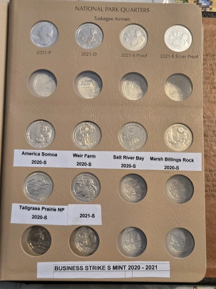 2010 - 2021  ATB National Park  Complete 170 Coins S &S Silv Proof ,PDS Business - Image 4 of 4