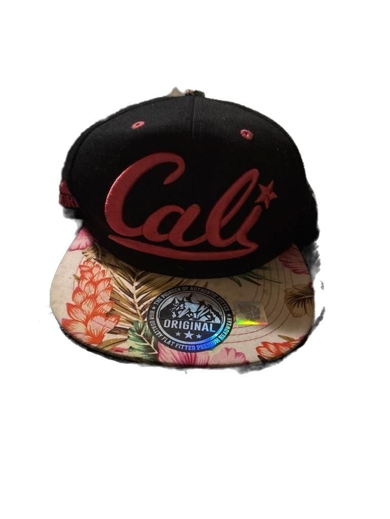 Headlines Cali Script Snapback Hat with Floral Tr… - image 1
