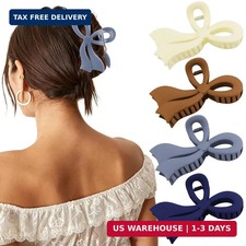 4 PCS Bow Hair Claw Clips for Women, 4.1" Large Bow Hair Accessories