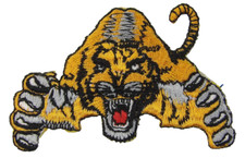 Roaring Bengal Tiger Embroidered Iron-On Sew-On Patch 3"
