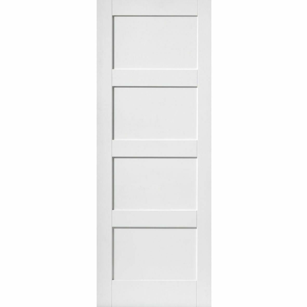 bifold doors composite shaker 4 panel white primed internal folding