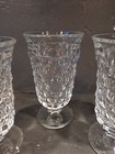 Set of 5 Vintage Fostoria American Juice Glasses 4.75" plus 5.5" Wine — photo 5