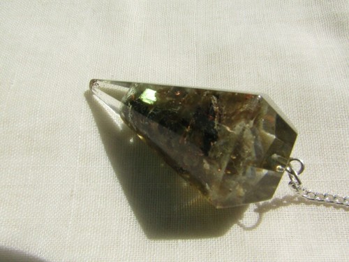 Crystal Faceted Labradorite Orgone Healing Pendulum Reiki Healing Dowsing. - Picture 2 of 3