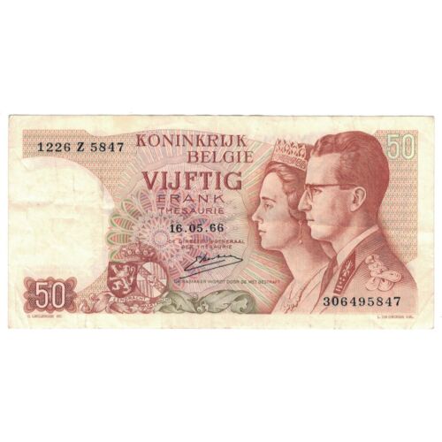 [#230364] Banknote, Belgium, 50 Francs, 1966, 1966-05-16, KM:139, EF - 第 1/2 張圖片