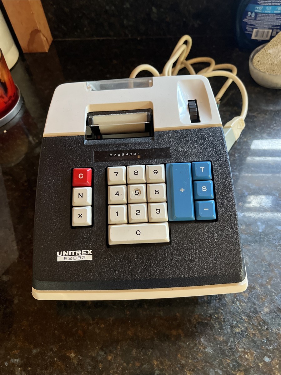 UNITREX ADDING MACHIN NANA 電動計算機 1970s Unitrex Electric E2082 ○ 10 Key Adding Machine Eiko