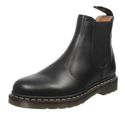 Dr. Martens 2976 Ys - Chelsea Boots Black Smooth Nero - Uomo Scarpe Stivaletti