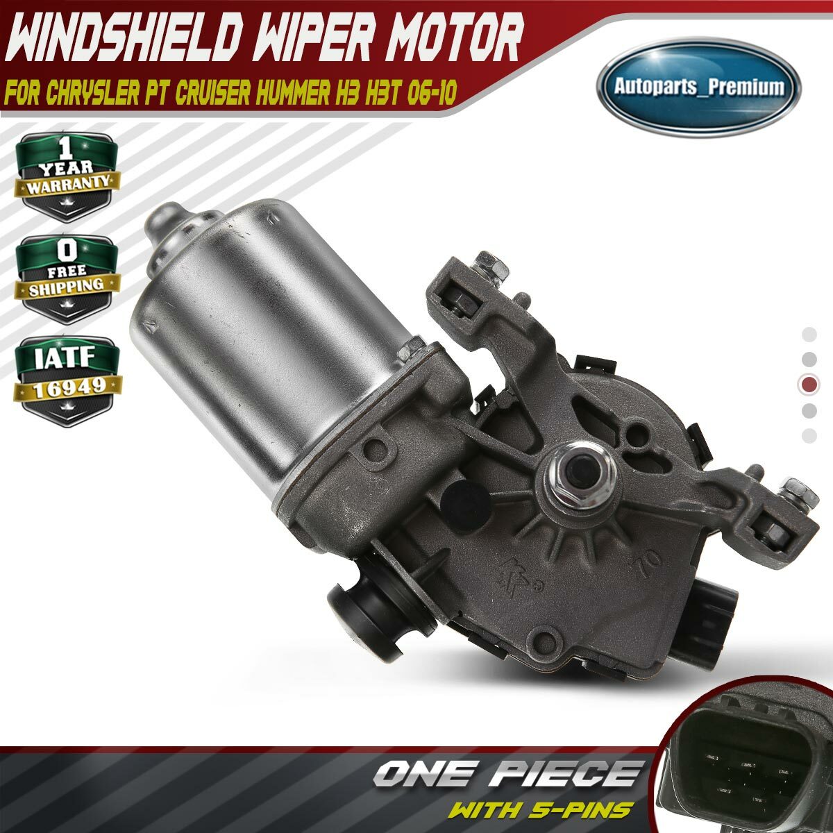 Front Windshield Wiper Motor for Chrysler PT Cruiser Hummer H3 H3T 06