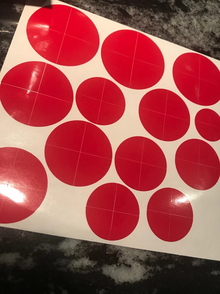 Pegatinas superpuestas emblema rojo y blanco 128 135 128i 135i E82 1M serie 1 para BMW Foto 4 de 4