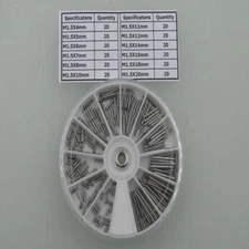 240pcs M1.5 Bearing steel Dowel Pin Cylindrical pin needle roller Assortment Kit