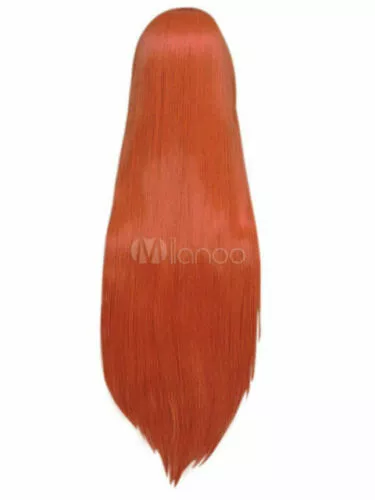 Rurouni Kenshin Himura Kenshin Orange pigtail Wig Style Cosplay Wig &J