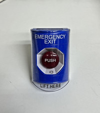 Emergency Push Button, Blue/Red