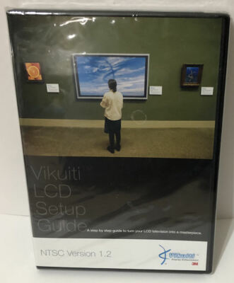 3M Vikuiti LCD Setup Guide DVD And Glasses NTSC Version 1.2 ! NEW, SEALED !  