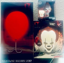 Officially Licensed Paladone Mega Bundle - It - Pennywise Lamp Collection! Nib