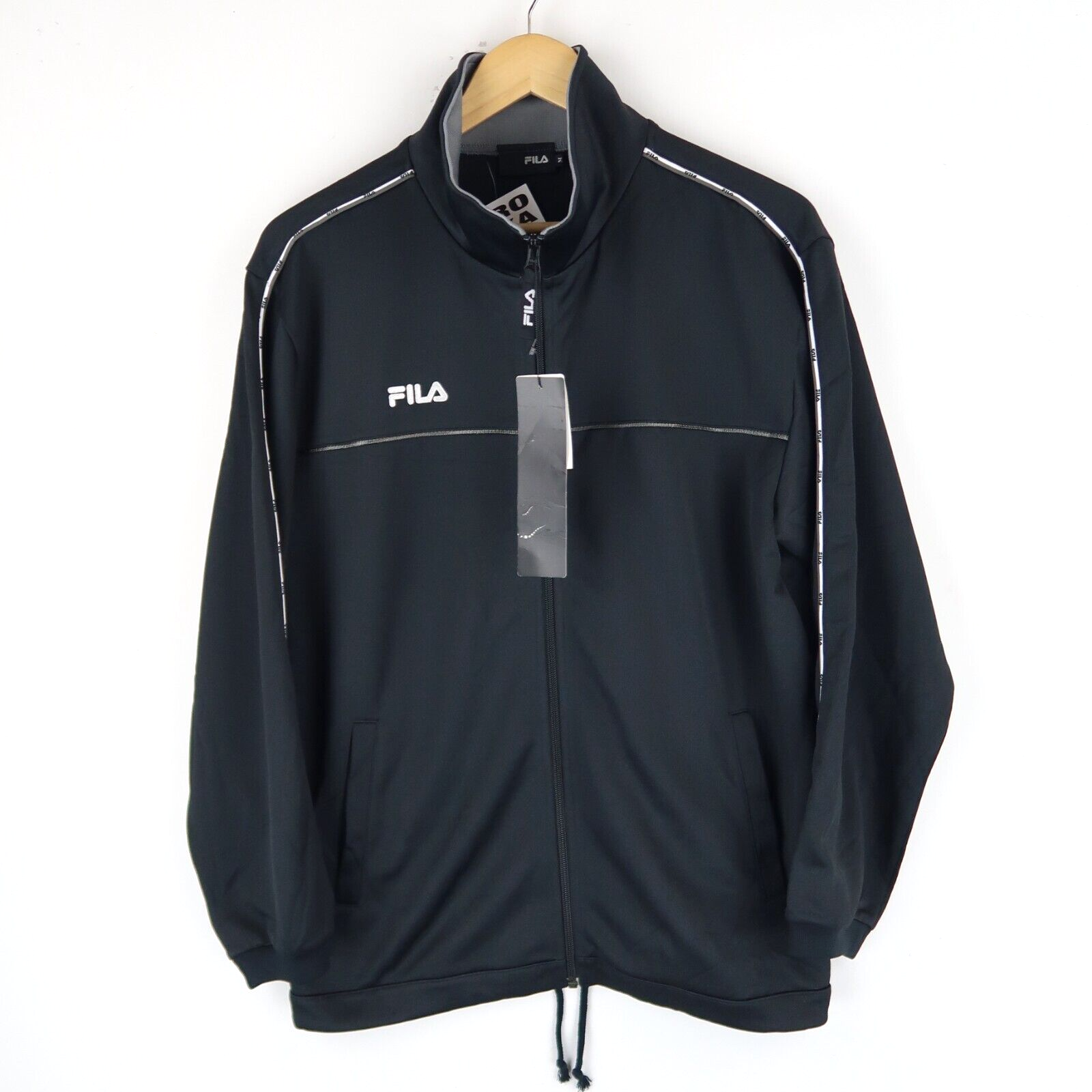 FILA Vintage Y2K Track Top Giacca Zip Mai Indossata Giapponese TG M (T3434)